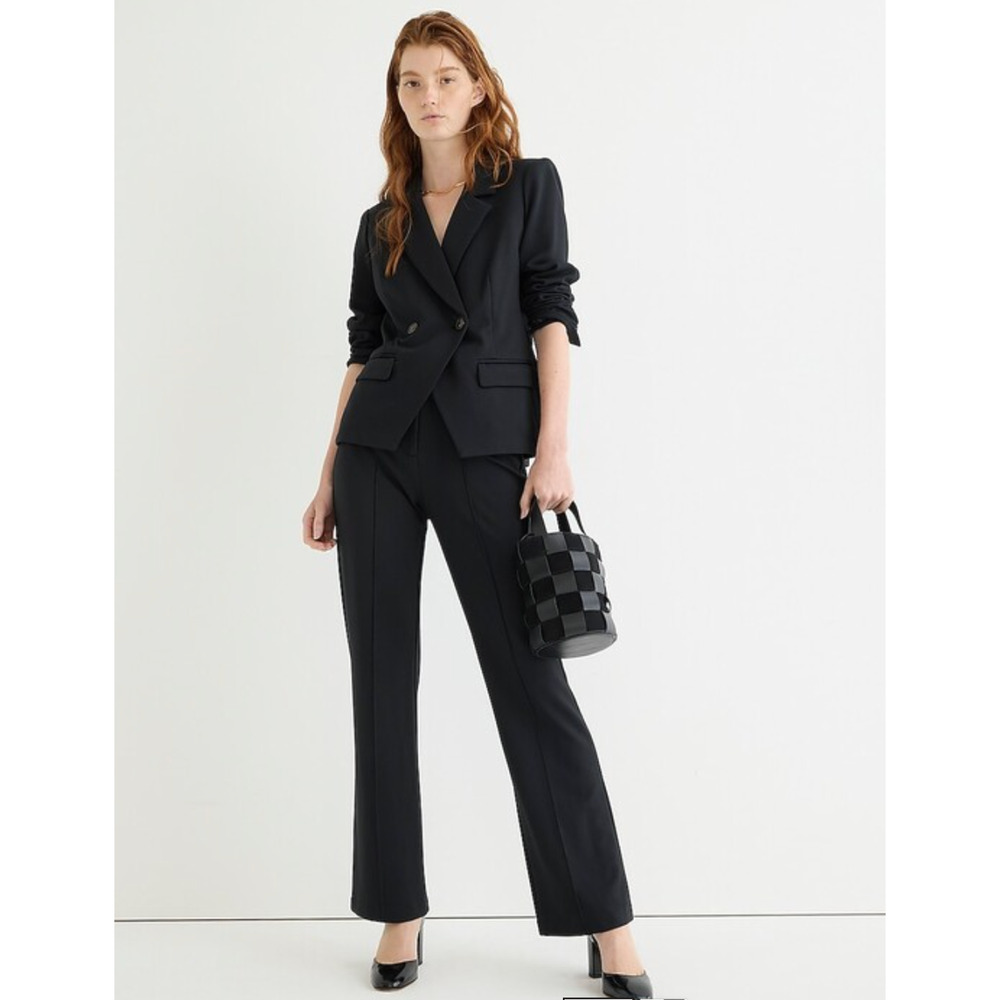 J Crew Demi Boot Ponte Crop Pants 6 Black NWOT J.Crew BL701 Academia Prep